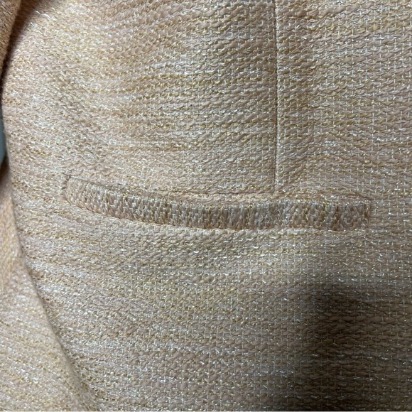 Talbots Skirt Suit Set Blush Pink Tweed Size 16 Jacket / 14 Skirt - Picture 4 of 6